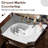 24" Bathroom Vanity with Faux Marble Top and Ceramic Sink-1031146546