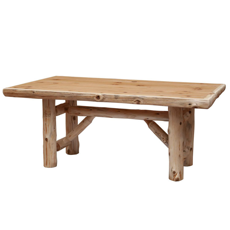  Table à tréteaux Cedar Log - 6 pieds - Armure - Patiné, 6 PIEDS, Patiné