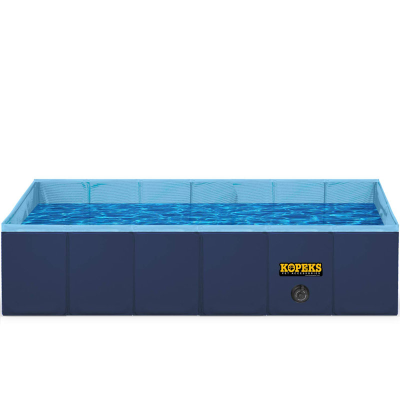 Baignoire de toilettage portable carrée, H 24 po x l 37 po x P 10 po, Gris