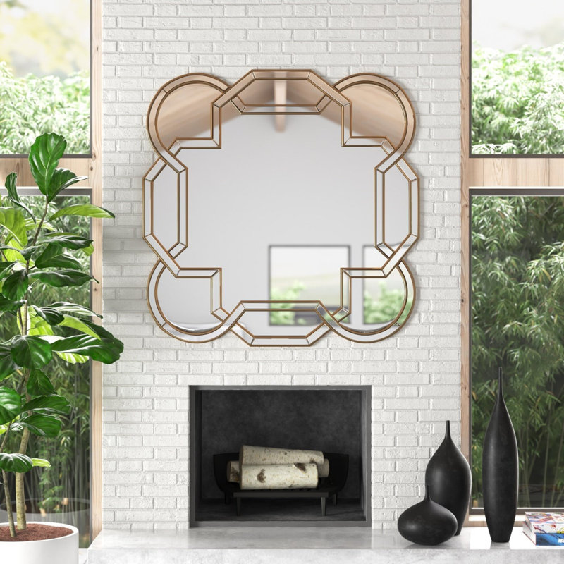 Aleena Scalloped Beveled Wall Mirror