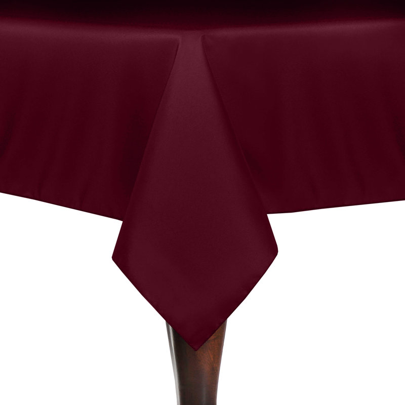 Solid Color Square Tablecloth, 90" x 60", Brick, 5