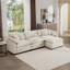 Canapé modulaire à assise profonde et canapé modulaire à 3 places avec repose-pieds-458005012