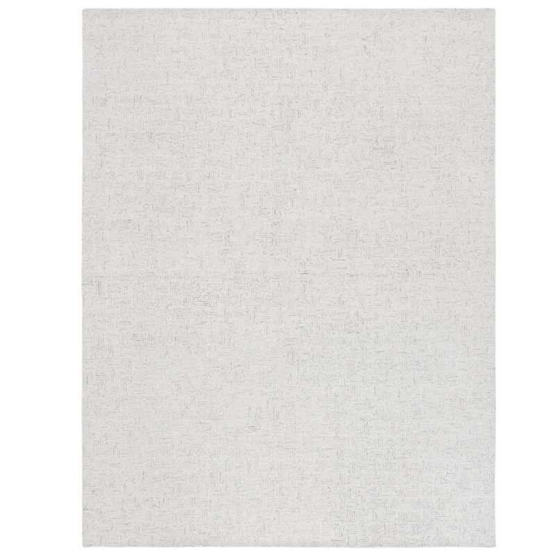Maebel Hand Tufted Wool And Cotton With Latex Solid Color Rug, Rectangle 8' x 10'