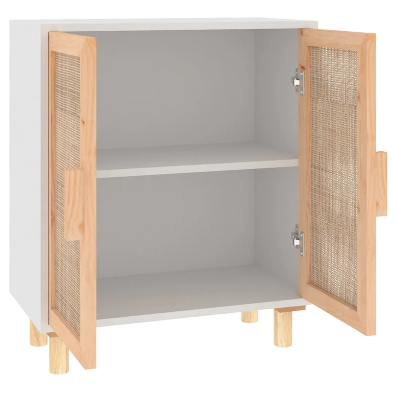 Charlita 60 Cm Wide Pine Wood Sideboard, White