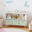 Bookcase with Collapsible Fabric Drawers, Toy Storage Cabinet-129864783