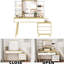 Large Makeup Vanity With 6 Storage Drawers And Shelves