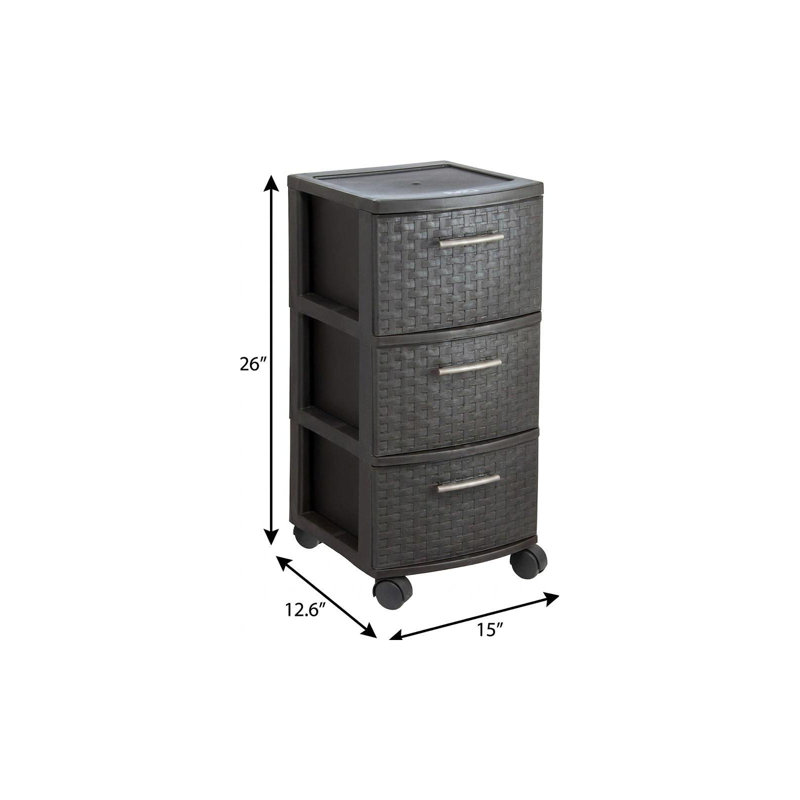Armoire de rangement à roulettes 13 po