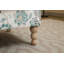 Modern Wingback Accent Chair with Floral Pattern & Solid Wood Legs-130780879