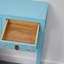 Console bleu clair