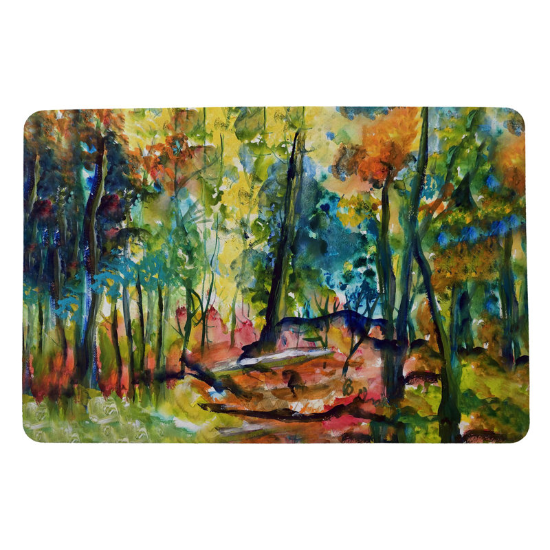 Tapis d'entrée antidérapant 50 po x 30 po Forest
