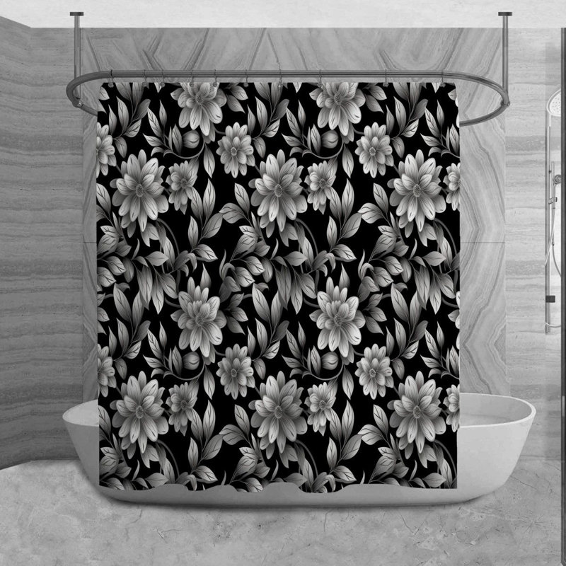 Rideau de douche Najia, H 73 po x l 70 po