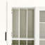 Grand garde-manger de style campagnard moderne de 53,2 po avec portes en acrylique et tablettes réglables-124512703