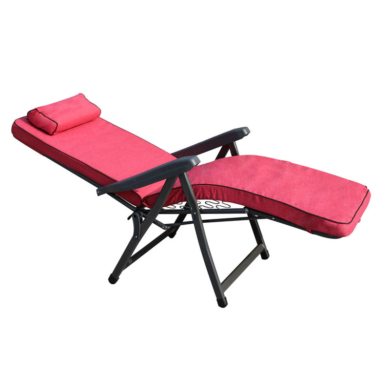 Amher Folding Zero Gravity Chair, Red