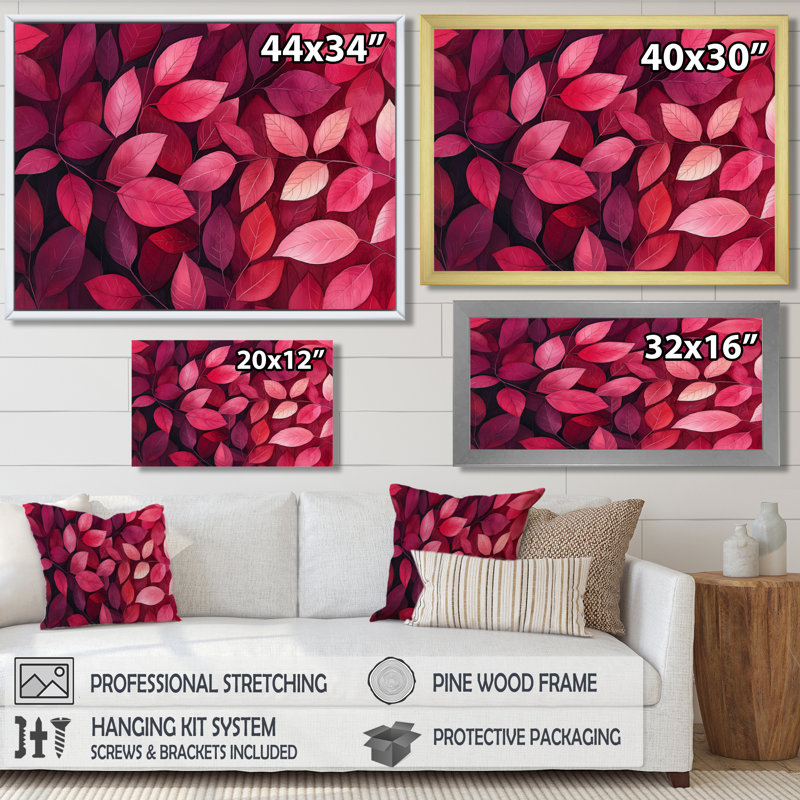 Jaceyon - Floral Large Wall Art, H 24 po x l 32 po, Toile tendue, Ne s’applique pas