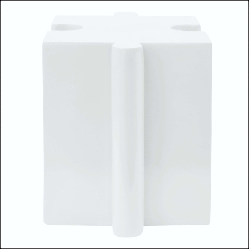 Table d'appoint cascade MGO, 17.75" H x 15.5" W x 15.5" D, White