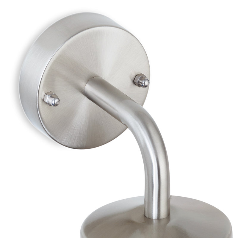 10cm H Outdoor Armed Sconce, Stainless Steel