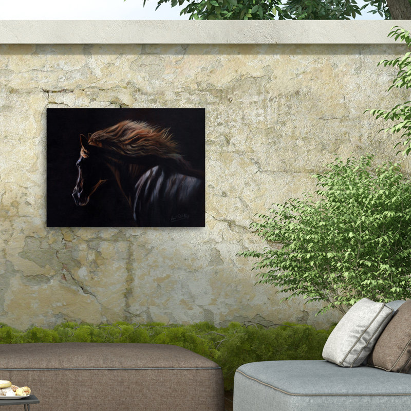 Toile d'extérieur David Stribble Peruvian Paso, H 14 po x l 19 po