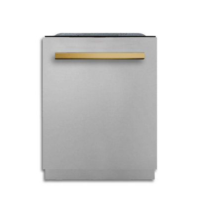 24 Inch Built-In Dishwasher, ORION Edition, Black Stainless Steel with Gold Hardware