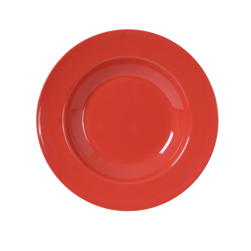 Mélamine Milestone 16 oz liq. Plat à pâtes, Rouge, 16 oz