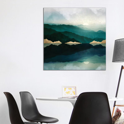 Waters Edge Reflection by SpaceFrog Designs - Wrapped Canvas Painting