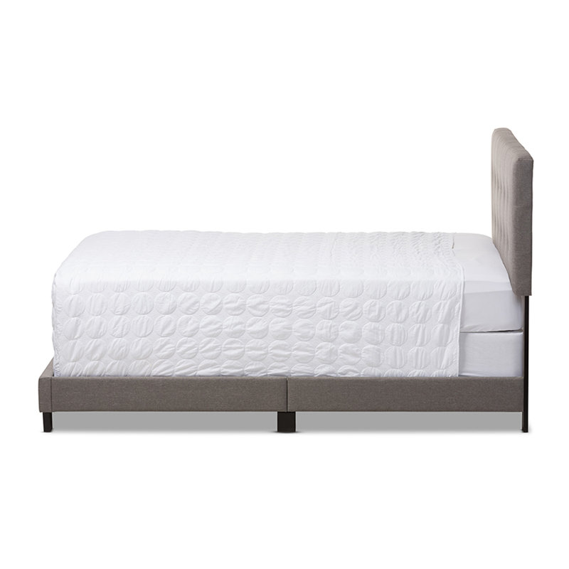 Yetkin Upholstered Standard Bed, Gray, Full