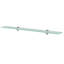 Tablette murale flottante avec supports à pince en verre trempé-873435510-873435507