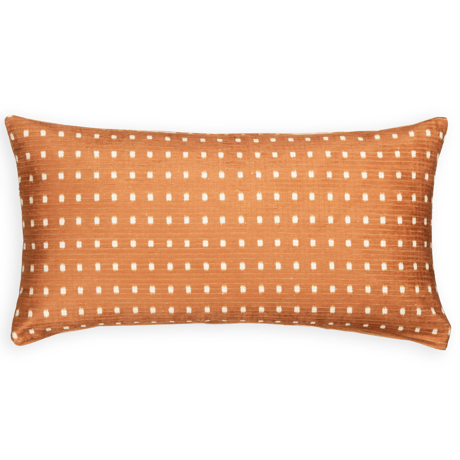 Throw Pillow, Rectangle 12"H x 21"W, Feather, Orange