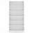 7-Tier Modern White Library Bookshelf