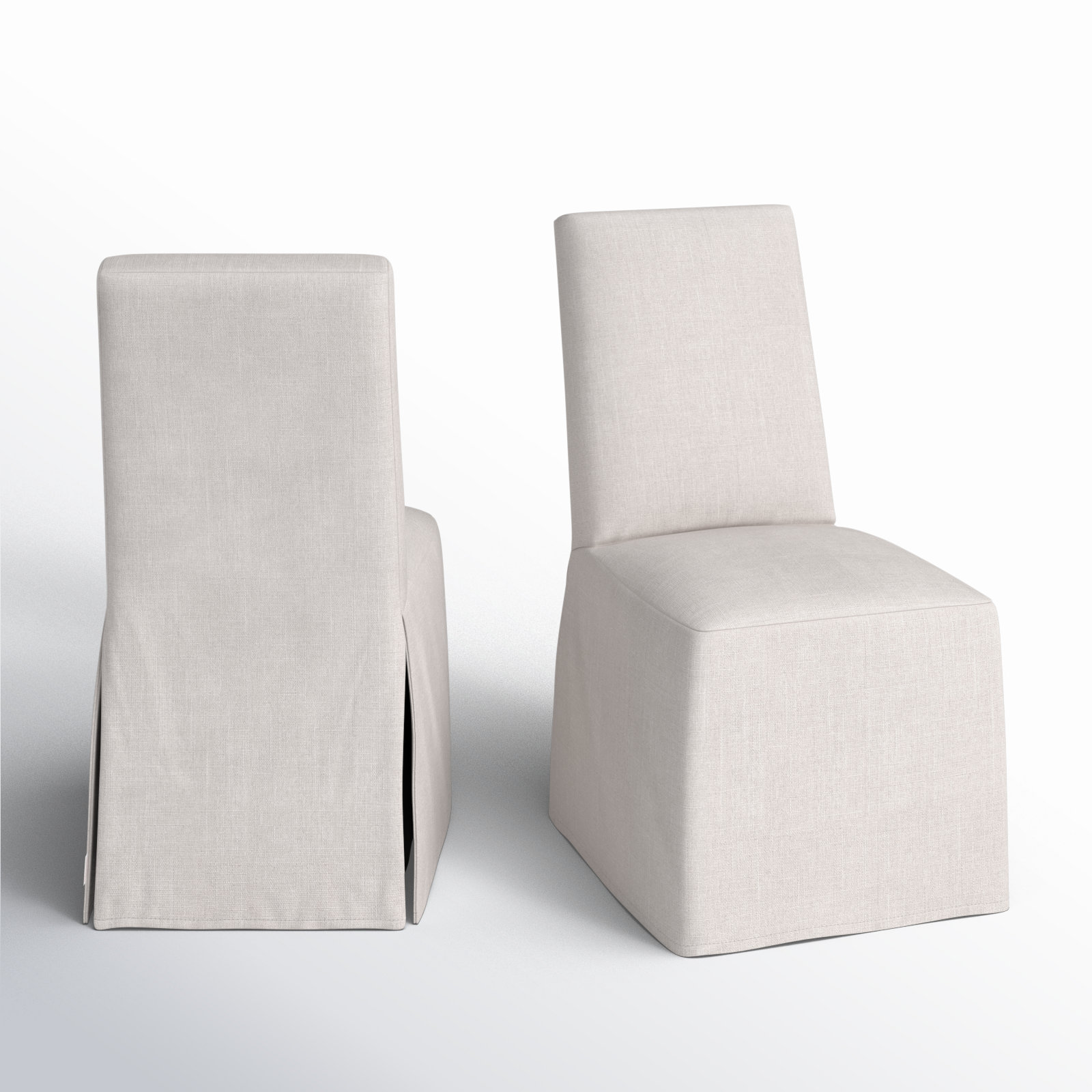 Taja Sunbrella® Upholstered Parsons Chair, Gray