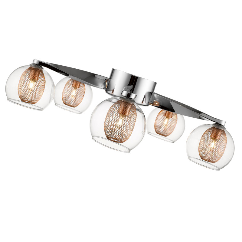 Justus Flush Mount, Copper