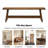 43.3'' Solid Reclaimed Wood Bench with Shelf-719004249