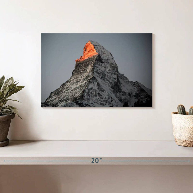Hannes Zermatt Mountain Glow, H 8 po x l 12 po