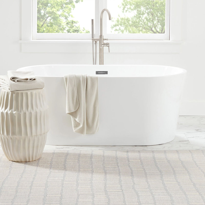 Roark Ivory Machine Washable Rug, Runner 2'6" x 8'