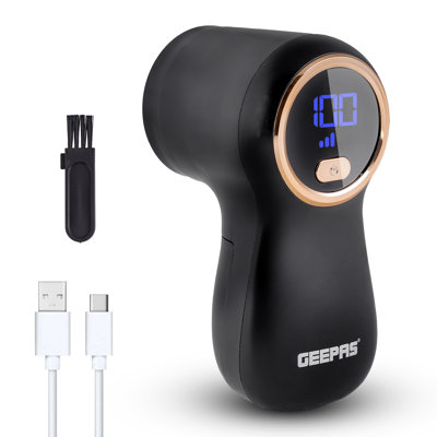 GEEPAS Fabric Shaver, Portable Digital Display Rechargeable Lint Remover