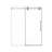 56"-60"W*72" H Frameless Single Sliding Shower Door – 5/16" (8Mm) Clear Tempered Glass, Bypass Design With Chrome Finish-124898922