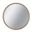 Miroir décoratif 31,3 "deux tons noir mat et bois naturel