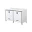 Meuble-lavabo blanc 60 po X P 22 po D, avec plateau en marbre de culture