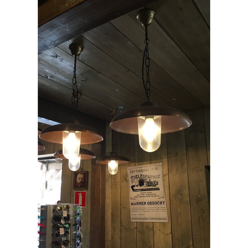 Tignall 1 - Light Copper Lantern Pendant