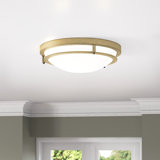 Brass Flush Mount Lighting You'll Love | Wayfair