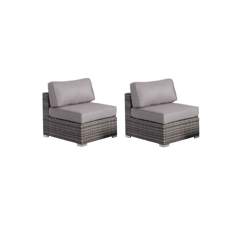 Chaise de patio Minnesota entièrement assemblée avec coussins Sunbrella