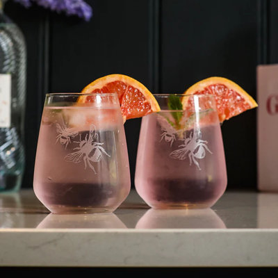 445ml Stemless Wine Glass Set