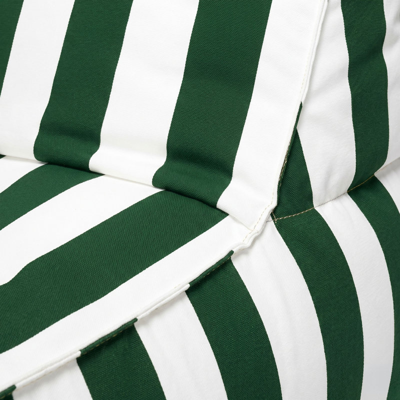 Fauteuil à billes rembourré intérieur / extérieur McLellen, Vert