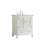 Hansford 30 " W Freestanding Standard 1 Single Vanity Bathroom Vanity With Marble Top-728500283
