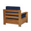 Qube Outdoor Teak Lounge Chair-743628868-743628865