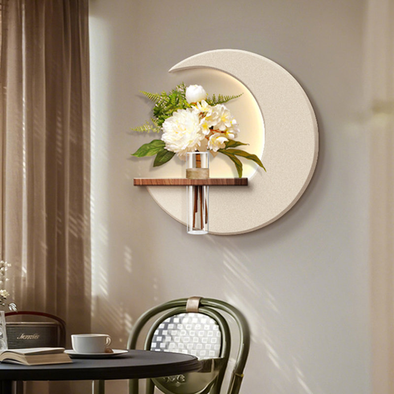 White Free Form Sandstone Wall art, 27.56" H x 27.56" W
