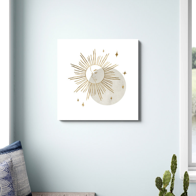 Sun Goddess I par Annie Warren - peinture sur toile tendue, H 30 po x l 30 po