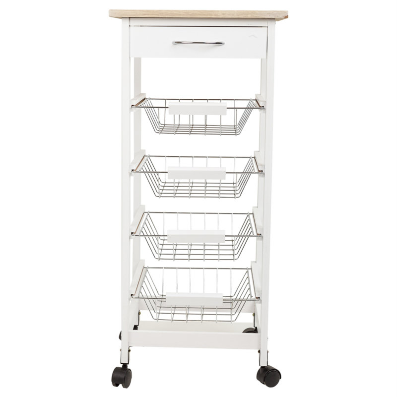 Lavare Wood Kitchen Cart