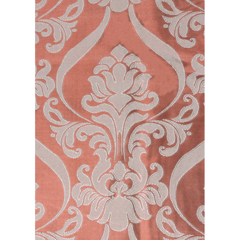 Brick Polyester Light-Filtering Curtain Panel with Valance