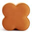 Pouf d'appoint moderne Leiani en velours, forme trèfle, 47 cm de large, pour salon, chambre et coiffeuse-554378339
