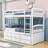 Ehrfried Twin Over Twin Bunk Bed with Built-In Ladder , Trundle Bed Included-67527628